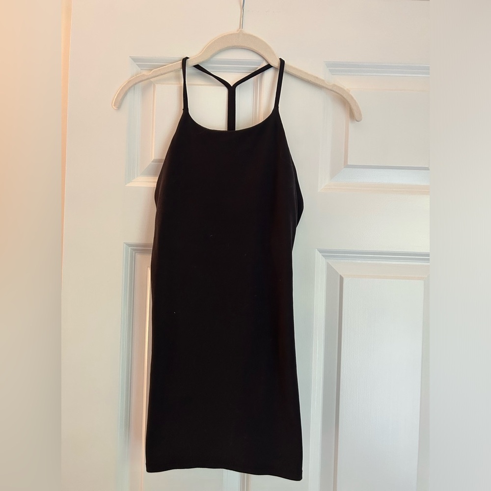 Black razor back Lululemon tank top